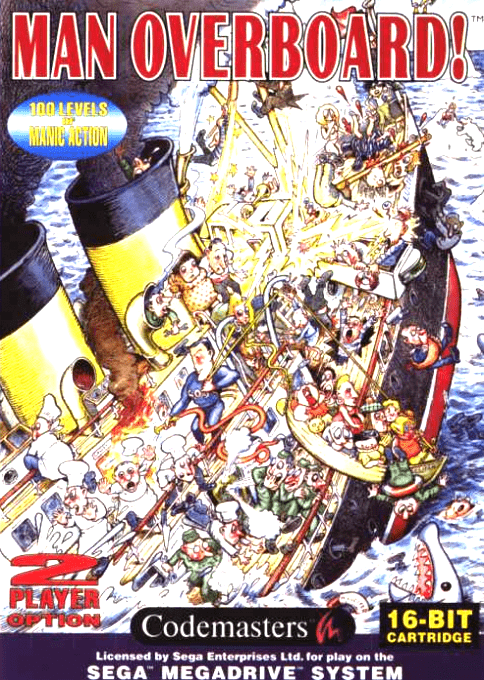 Notice Originale Man Overboard – SEGA Game Gear – Bon état, Sans Annotation